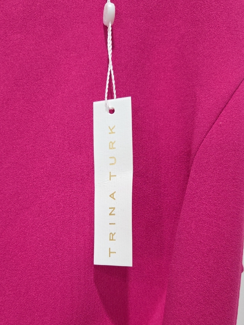 Trina Turk Cressida Sleeveless Side Bow Sheath Dress In Rockrose, Size 12, NWT - Picture 3 of 9